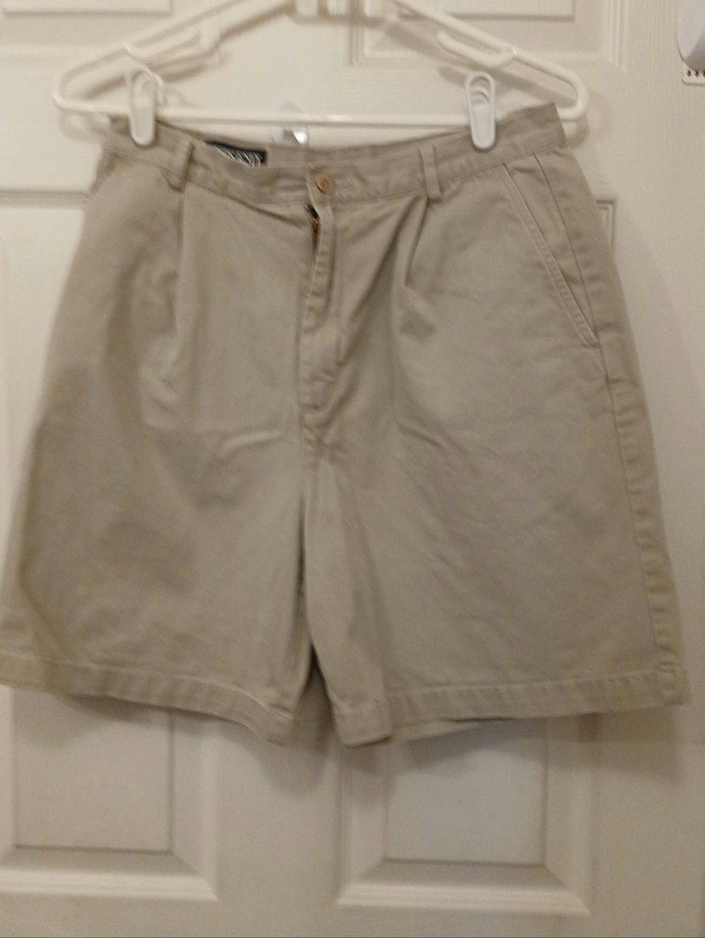 Lands' End Shorts Women's Size 8 Khaki Beige Preppy Summer Wear Casual